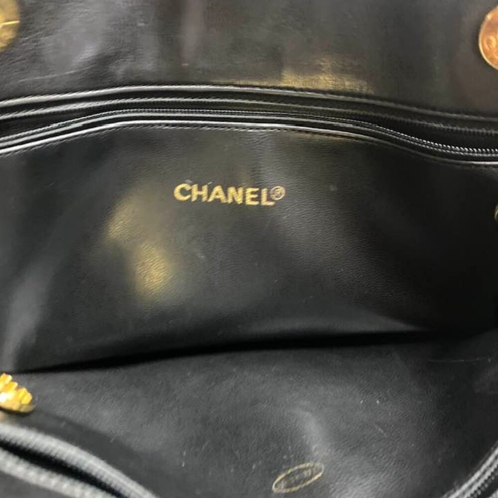 EXCELLENT CONDITION! VINTAGE CHANEL TIMELESS LAMBSKIN LEATHER LARGE TOTE - Picture 6 of 15